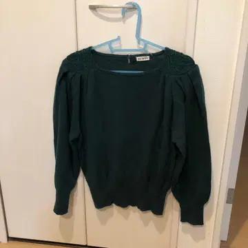 니트 상의 긴팔 캐주얼 귀여운 스웨터 그린