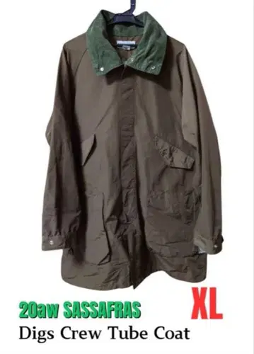 사사프라스 Digs 크루 튜브 코트 XL