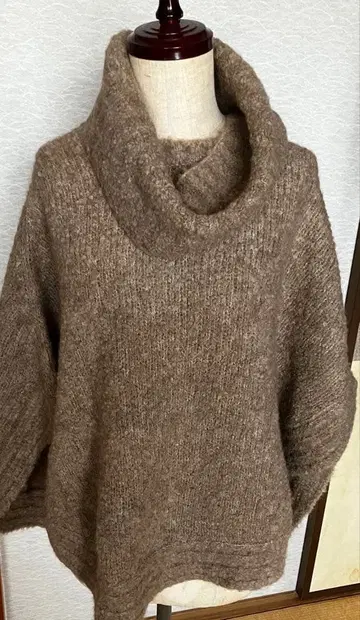 아나이 ANAYI 판초 케이프 알파카 혼방 이탈리아 실 사용 38