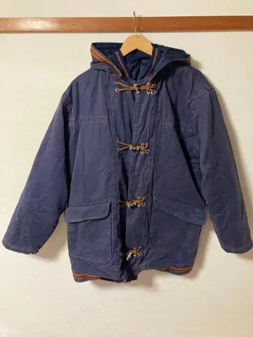 POP EIGHTYFOUR 네이비 후드 코트 이탈리아제