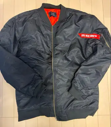 ASSTSERIES MA-1 자켓 블랙 오렌지 안감