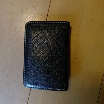 블랙 꽃무늬 접이식 지갑