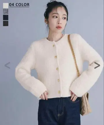 basement online 니트 자켓 아이보리