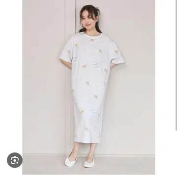 젤라또피케 워싱 베어 패턴 원피스