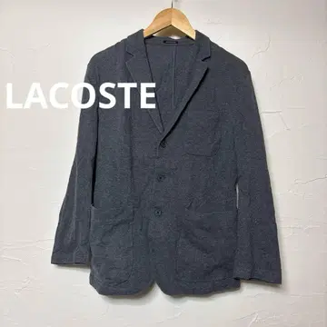 새상품급 LACOSTE 코튼 테일러드 자켓 / 그레이
