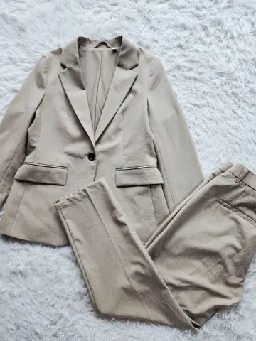 GU 워셔블 테일러드 자켓 팬츠 셋업