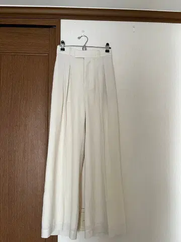 anuans 투 턱 와이드 팬츠