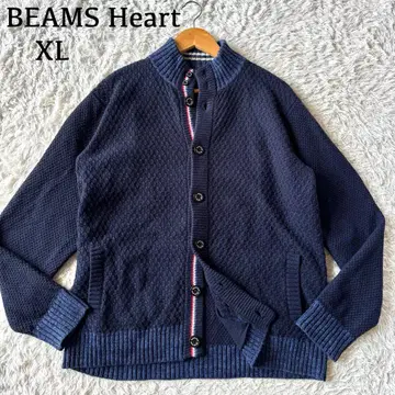 새상품급 빔즈 하트 드라이버즈 니트 가디건 XL 블루 파랑