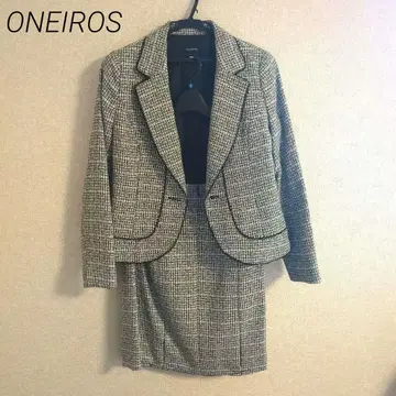 체크 무늬 트위드 스커트 셋업 13호