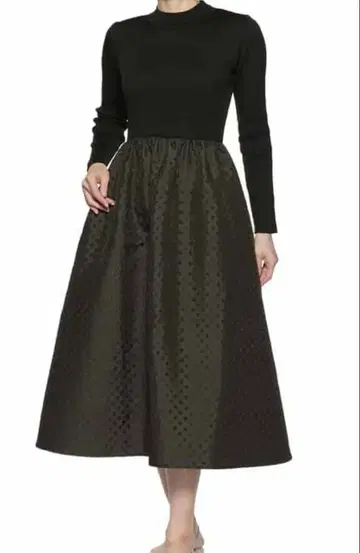 BARNEYS NEW YORK 긴팔 니트 원피스 블랙