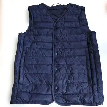 네이비 다운 베스트 퀼팅