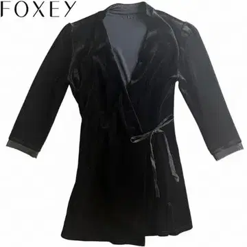 FOXEY 벨로아 카슈쿨 블랙 폭시 트리아세테이트 38 M