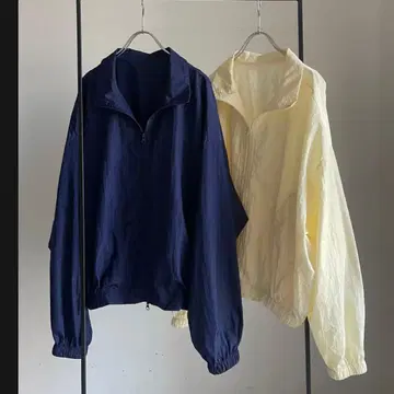 fashiru 나일론 트랙 지퍼 자켓 네이비 새상품급 파실