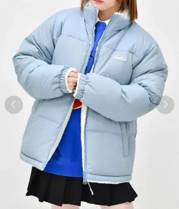 라이트 블루 다운 자켓 M 사이즈