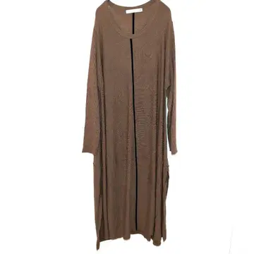 부즈루드 니트 원피스 브라운 슬릿 FREE