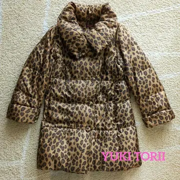 YUKI TORII INTERNATIONAL 레오파드 무늬 다운 자켓