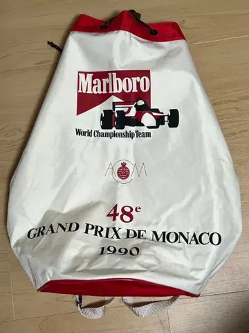 초레어 90s 말보로 모나코 그랑프리 맥라렌 혼다 백팩