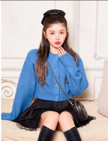 [ 미사용 새상품 ] Darich 다리치 컬러 니트 숏 가디건