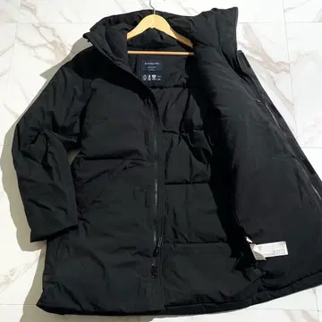 아바크롬비&피치 다운 자켓 아우터 남성용 블랙