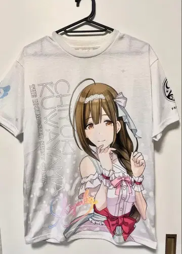 아이돌 마스터 샤이니 컬러즈 공식 풀 그래픽 T셔츠 (쿠와야마 치유키)