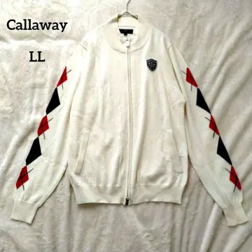 Callaway 캘러웨이 하이넥 니트 스웨터 풀 집업 LL