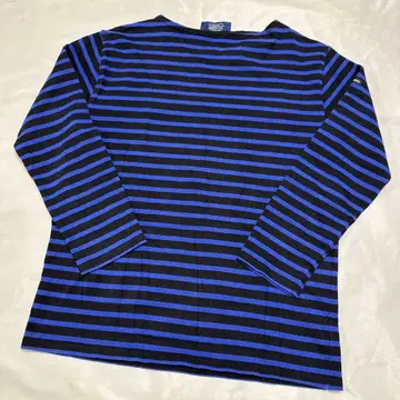 프랑스제 SAINT JAMES 바스크 셔츠 블루 x 블랙