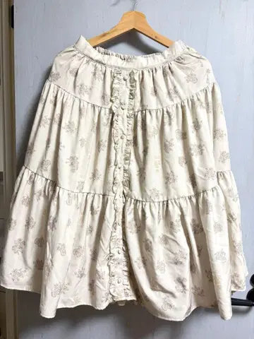 아오키 미사코 시마무라 니나스 스커트 M 베이지