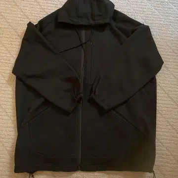 고무 블랙 플리스 후드티