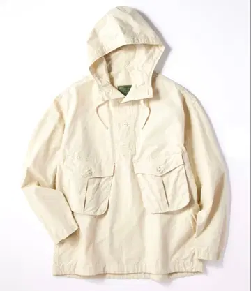 새상품 서브머지 후드티 베이지 L 사이즈 밀리터리 자켓 아노락 스모크