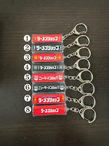 라멘샵 아크릴 키링