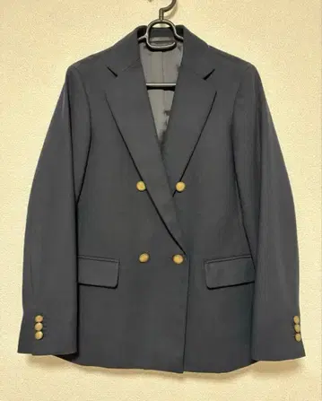 유니클로 네이비 더블 자켓