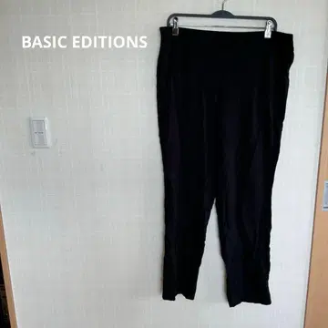 BASIC EDITIONS 블랙 캐주얼 팬츠 봄/여름