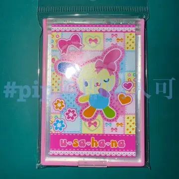 2 [핑크] 우사하나 컴팩트 거울 스핀스 산리오 헤이세이 Y2K