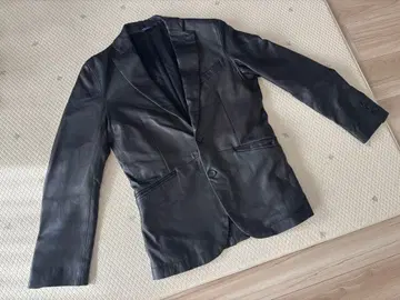SHIPS 블랙 가죽 자켓 46호