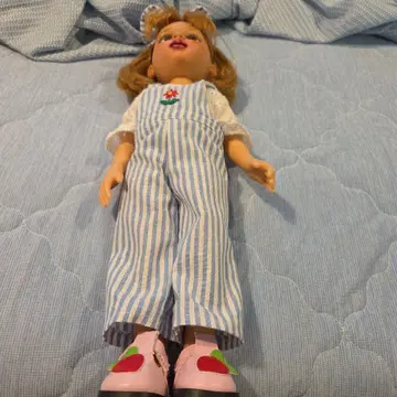 스트라이프 오버롤 인형