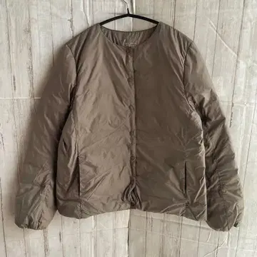 유니클로 여성용 다운 자켓 브라운 L 사이즈