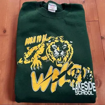 90s USA 러셀 저지즈 타이거 맨투맨 그린 XL