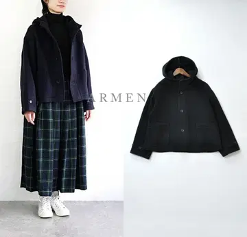 새상품급 ARMEN 아르멘 더블 페이스 후드 자켓