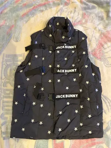 Jack Bunny!! 별 패턴 다운 베스트 사이즈 5