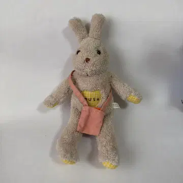 토끼 봉제 인형 핑크 백 포함