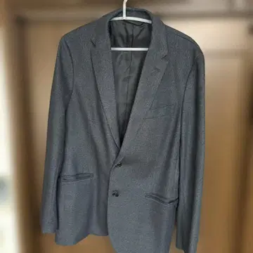 그레이 테일러드 자켓 싱글 버튼