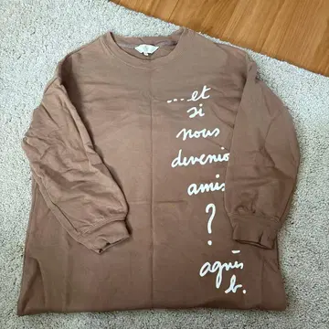 to b.by agnes b. 브라운 긴팔 상의 사이즈 38