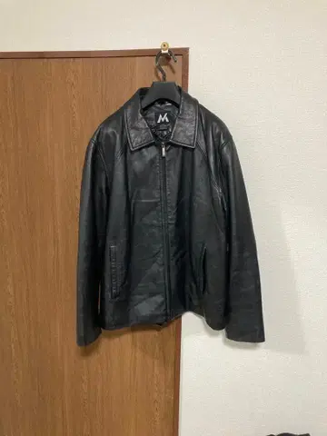 블랙 가죽 지퍼 자켓 L 구제샵 구매