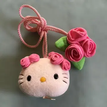 산리오 레트로 키티 장미 커튼 홀더 1개