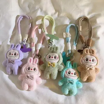 파스텔 컬러 캐릭터 키링 5개 세트