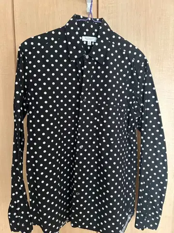 BEAUTY & YOUTH 물방울 패턴 도트 무늬 긴팔 셔츠 M