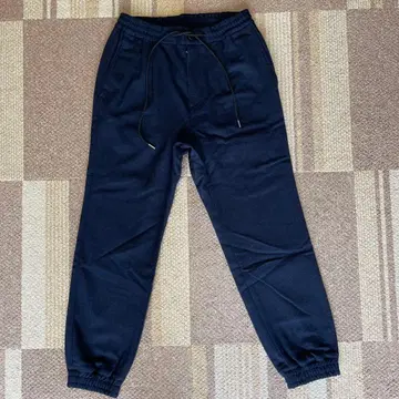 블랙 조거 팬츠 허리밴딩