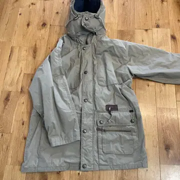 H 아쉬 구제 의류 카키 후드 부착 마운틴 후드티