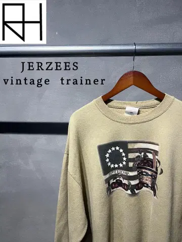 [ 구제 의류 ] JERZEES 프론트 디자인 트레이닝복 베이지