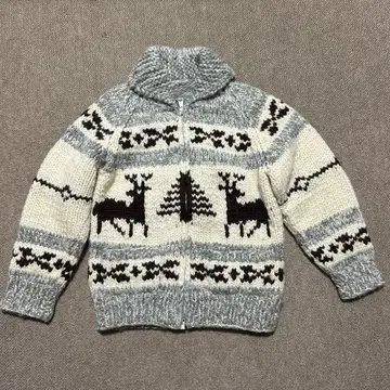 Swan 울 집업 스웨터 긴팔